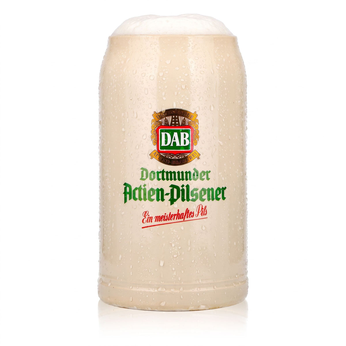 DAB - Birrificio di Dortmund, birra, bicchiere, boccale da birra, boccale di terracotta da 1 l