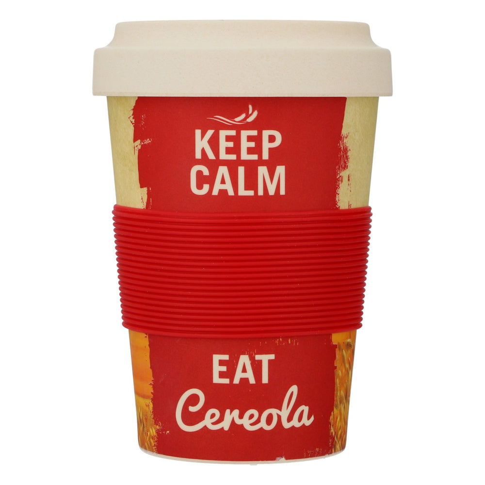 De Beukelaer - Tazza da caffè in bambù riutilizzabile da asporto