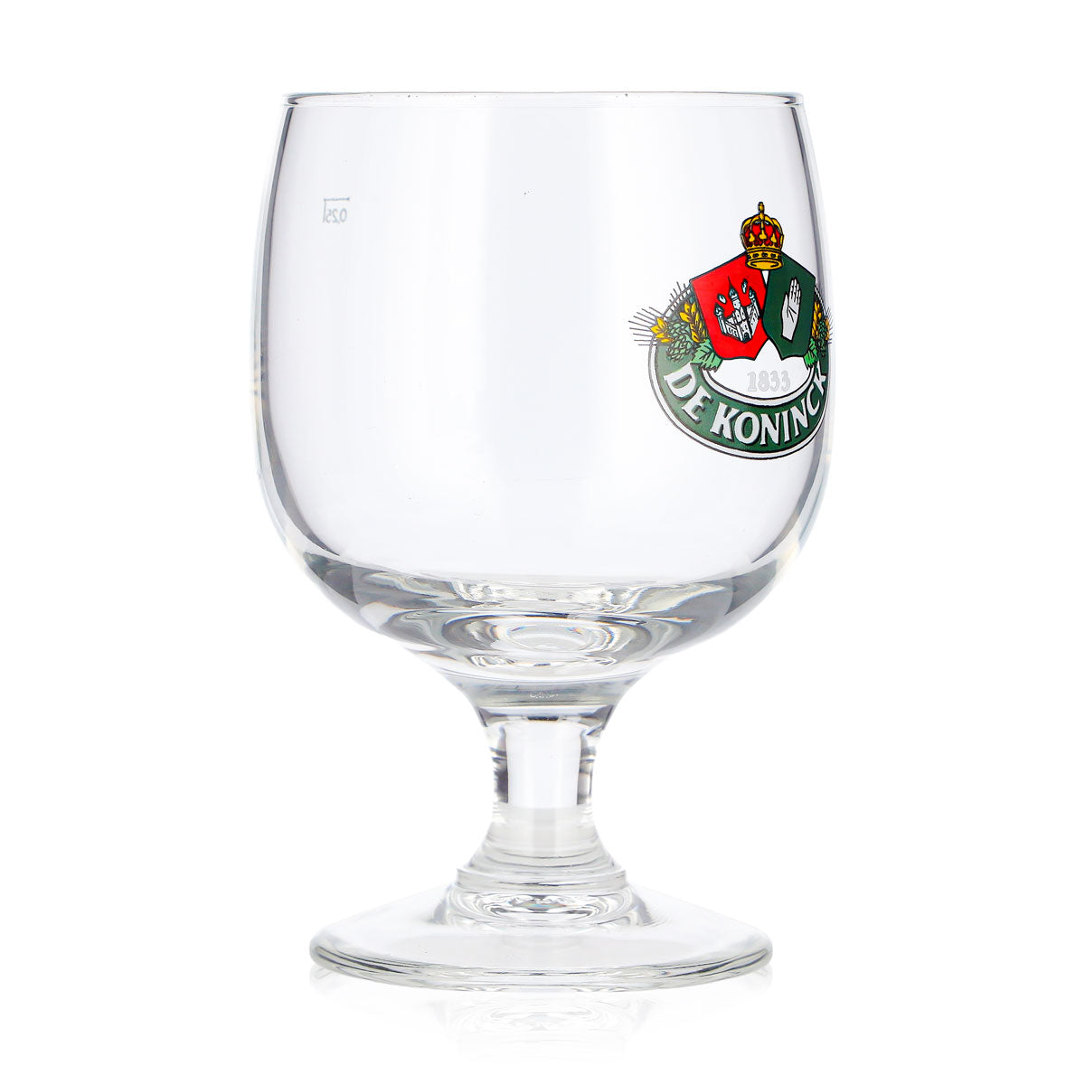 Bicchiere da birra De Koninck da 0,25 l, a forma di tulipano, con logo verde, bicchiere da birra a calice, bicchiere da birra a tulipano, per degustazione – Vista 2