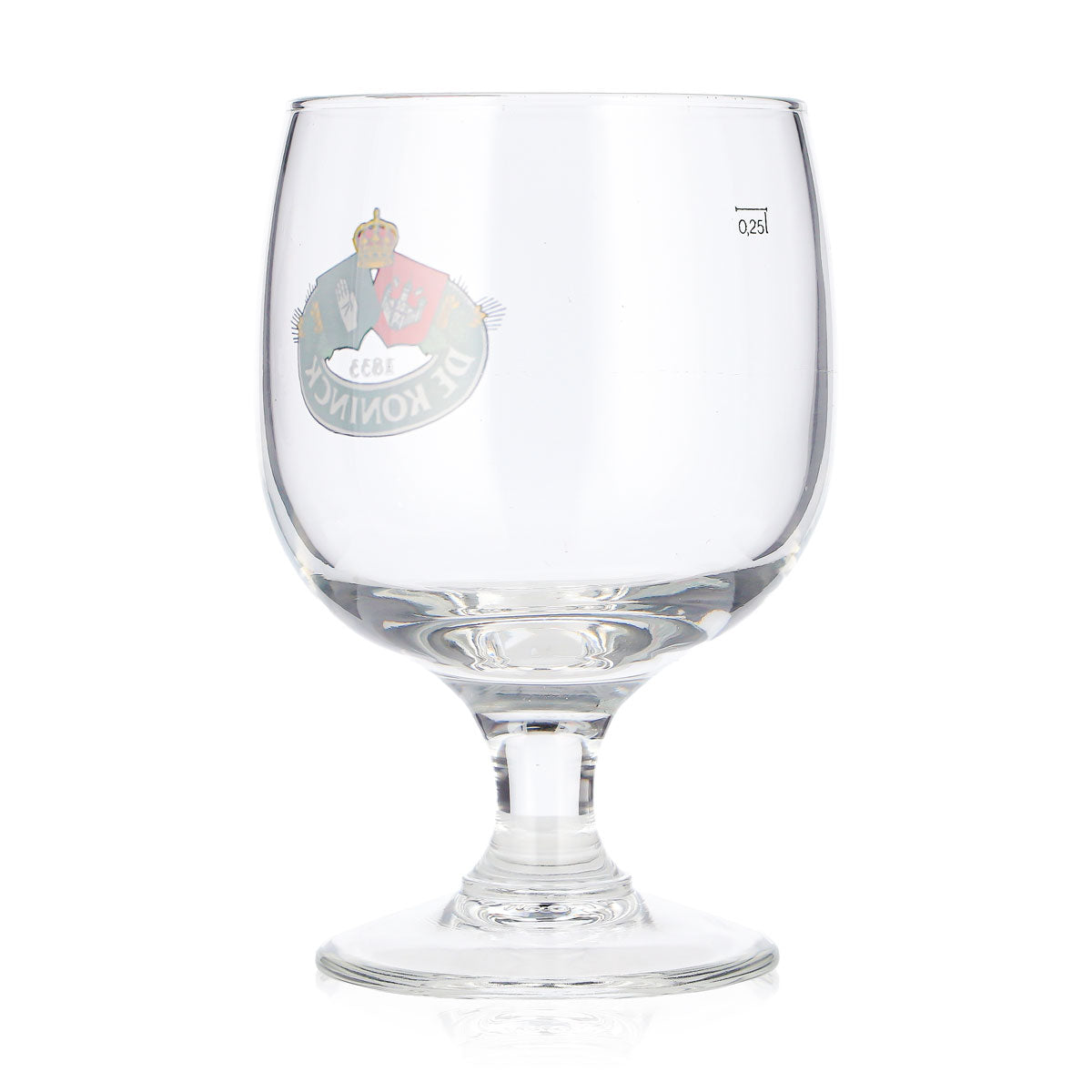 Bicchiere da birra De Koninck da 0,25 l, a forma di tulipano, con logo verde, bicchiere da birra a calice, bicchiere da birra a tulipano, per degustazione – Vista 3