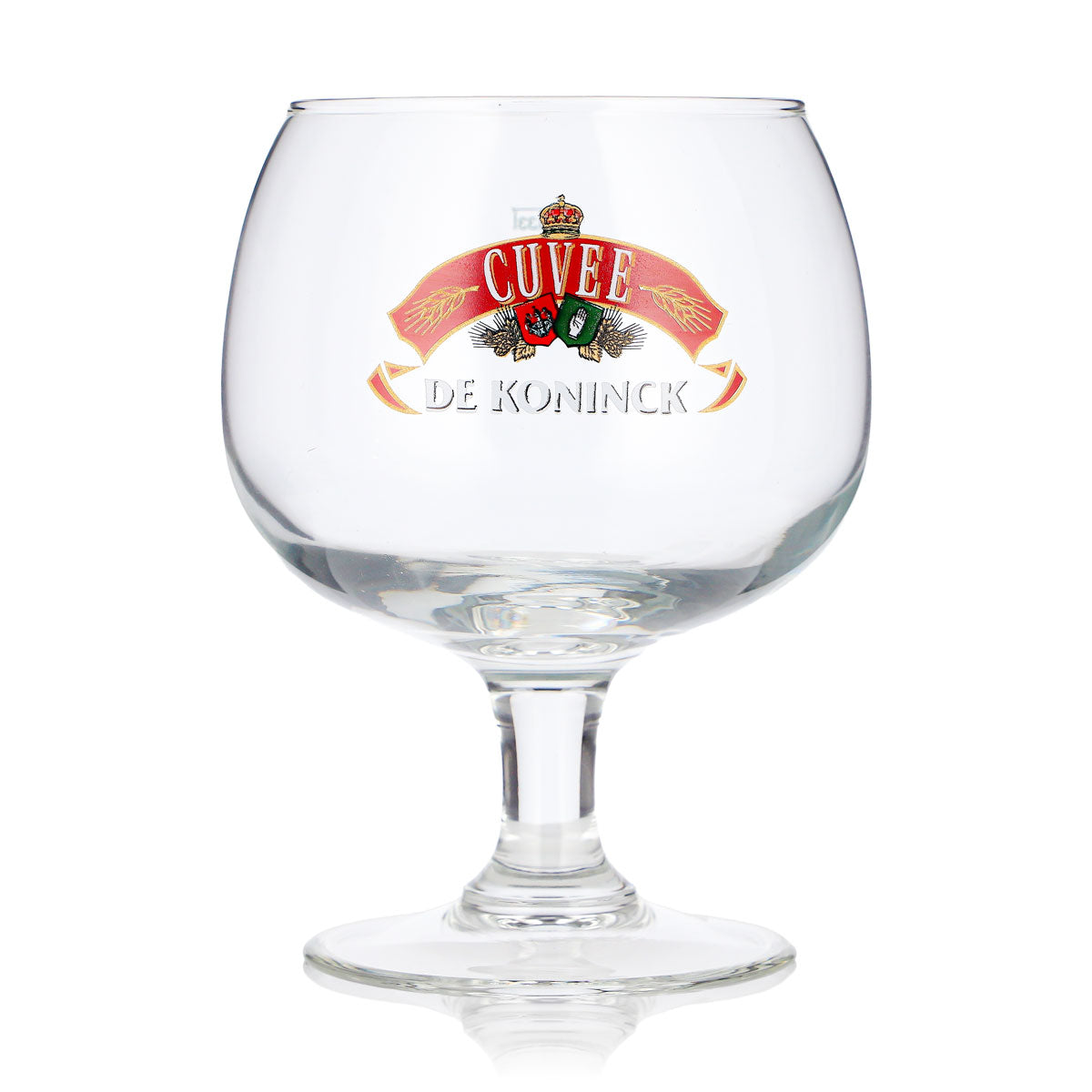 Bicchiere da birra De Koninck da 0,33 l, a forma di tulipano, con logo rosso, bicchiere da birra Cuvee, bicchiere a calice, bicchiere da birra a tulipano