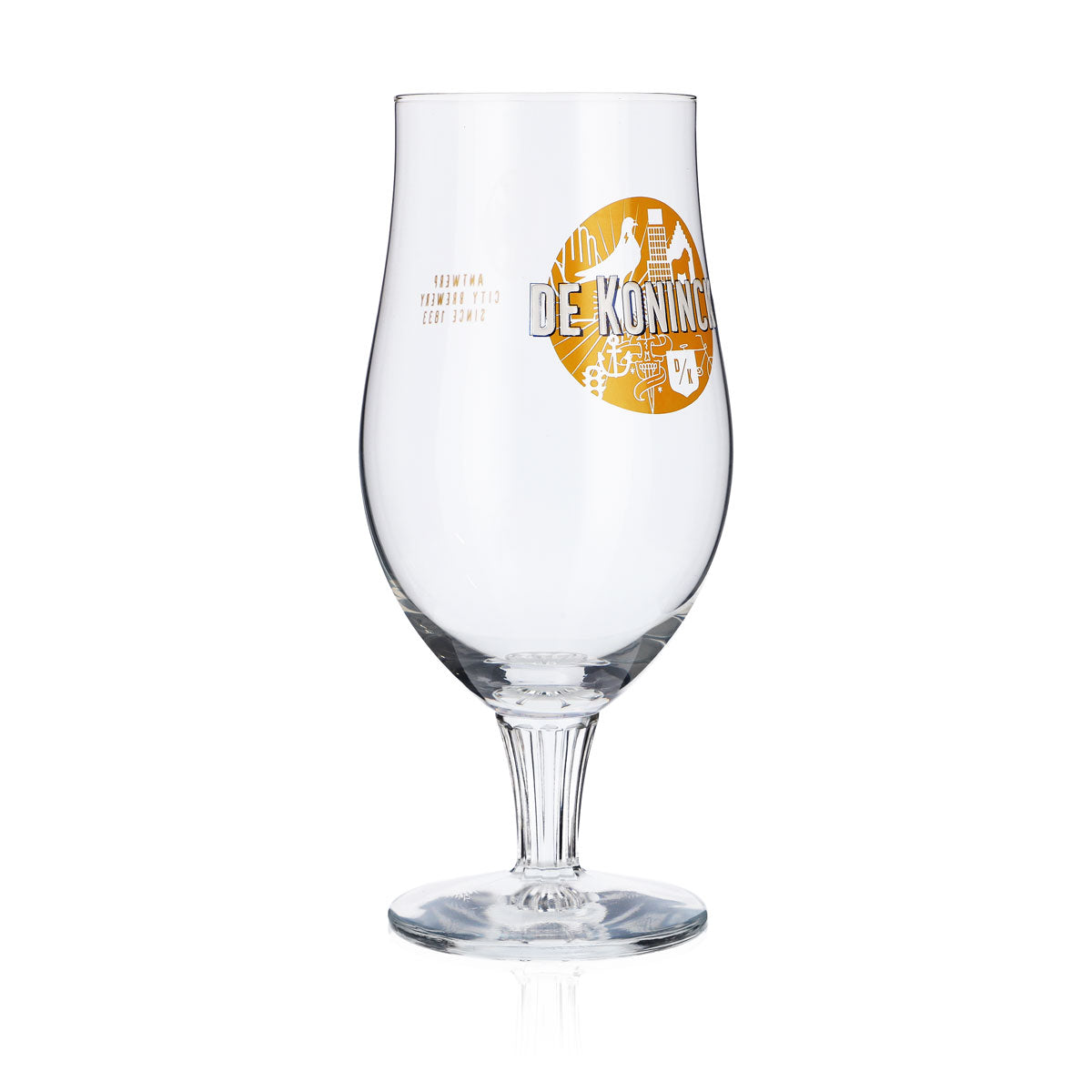De Koninck Bicchiere da birra Bicchiere a calice 0,33 l Calice Birra artigianale Logo giallo – Vista 2