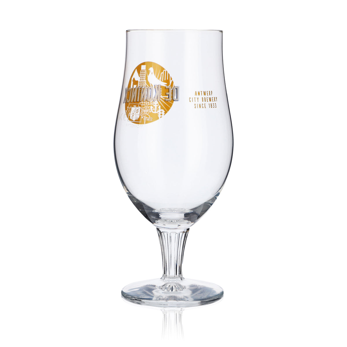 De Koninck Bicchiere da birra Bicchiere a calice 0,33 l Calice Birra artigianale Logo giallo – Vista 3