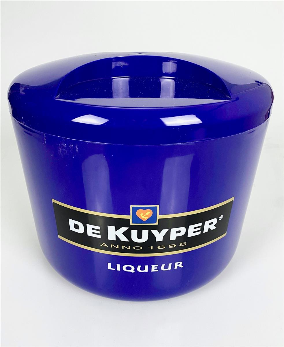 De Kuyper: contenitore per cubetti di ghiaccio, refrigeratore per bottiglie, contenitore per ghiaccio con coperchio, blu – Vista 2