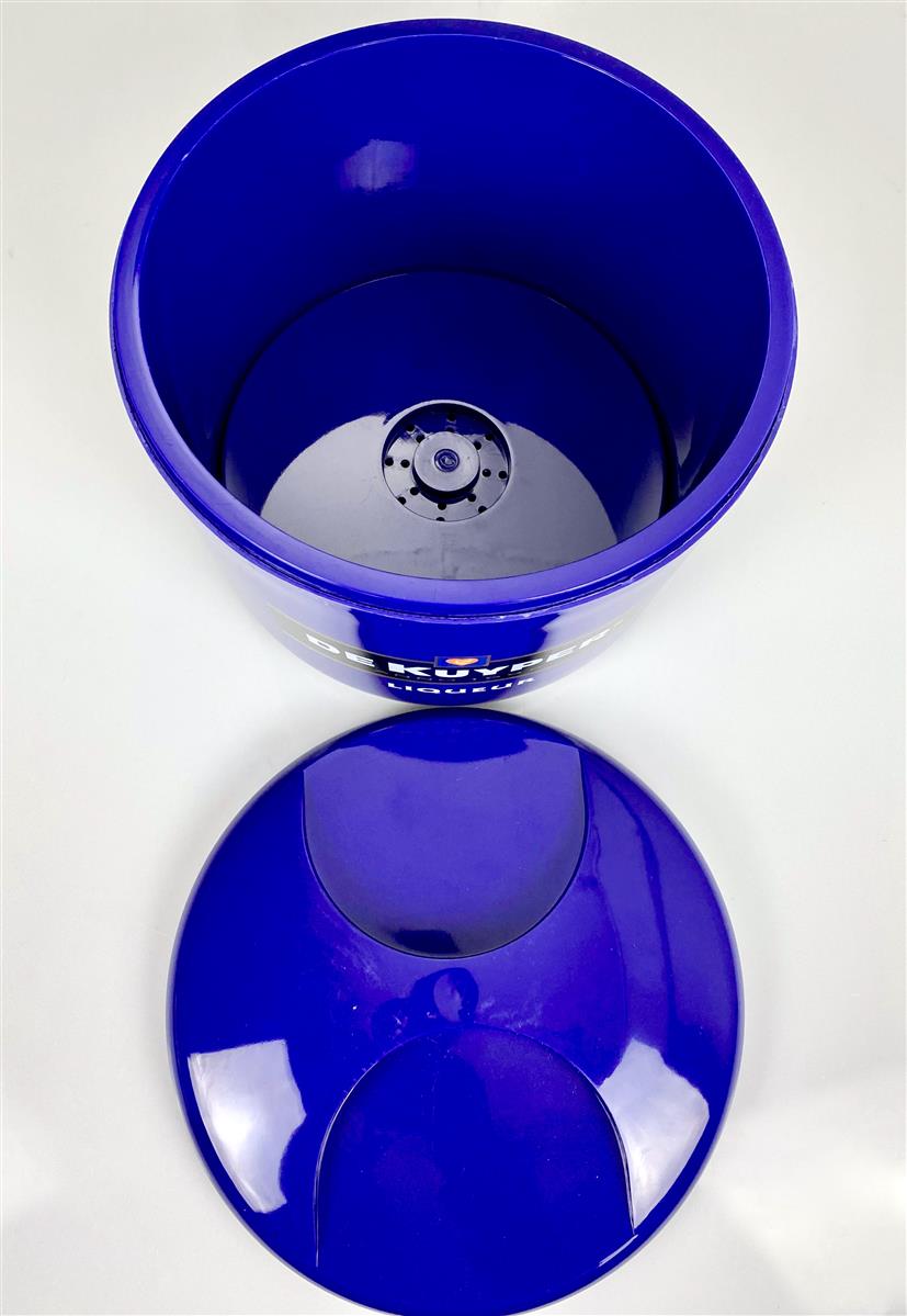 De Kuyper: contenitore per cubetti di ghiaccio, refrigeratore per bottiglie, contenitore per ghiaccio con coperchio, blu – Vista 3