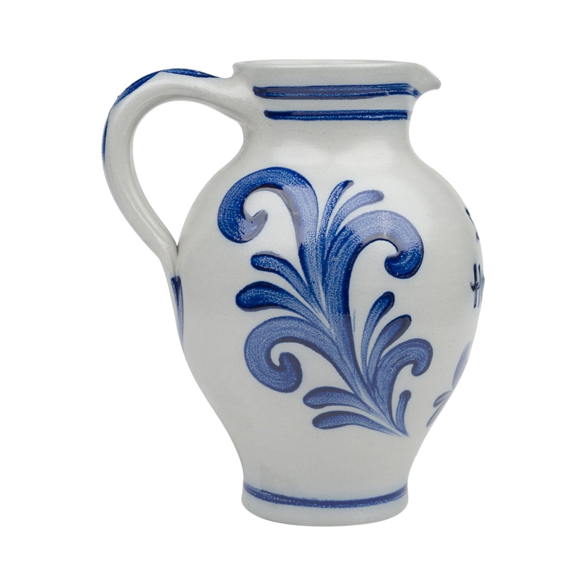 La vecchia brocca da sidro Hochstädter Apfelwein Krug 2L Pitcher Caraffa Äppler in ceramica