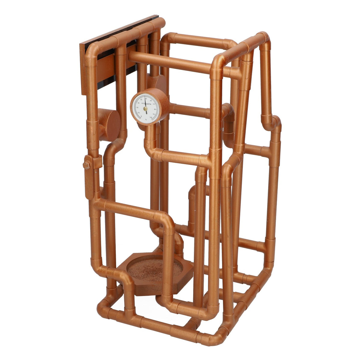 Portabottiglie per whisky Dewars, decorazione in ottone, rame invecchiato due volte, 4,35 kg – Vista 4