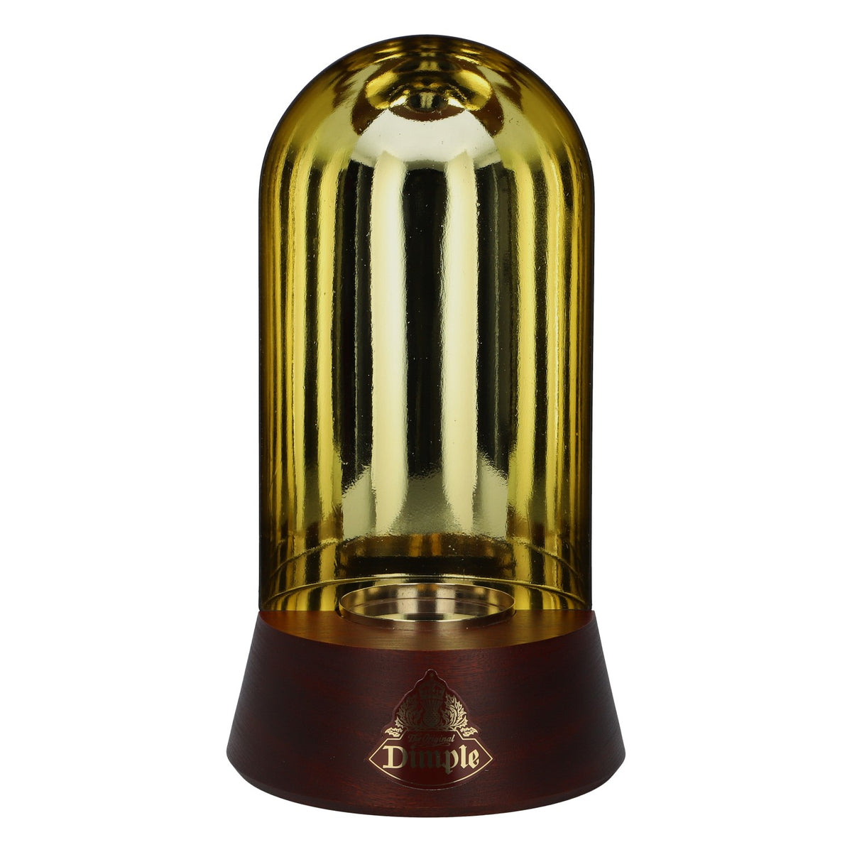 Dimple Whiskey LED Glorifier: espositore per bottiglie in stile legno