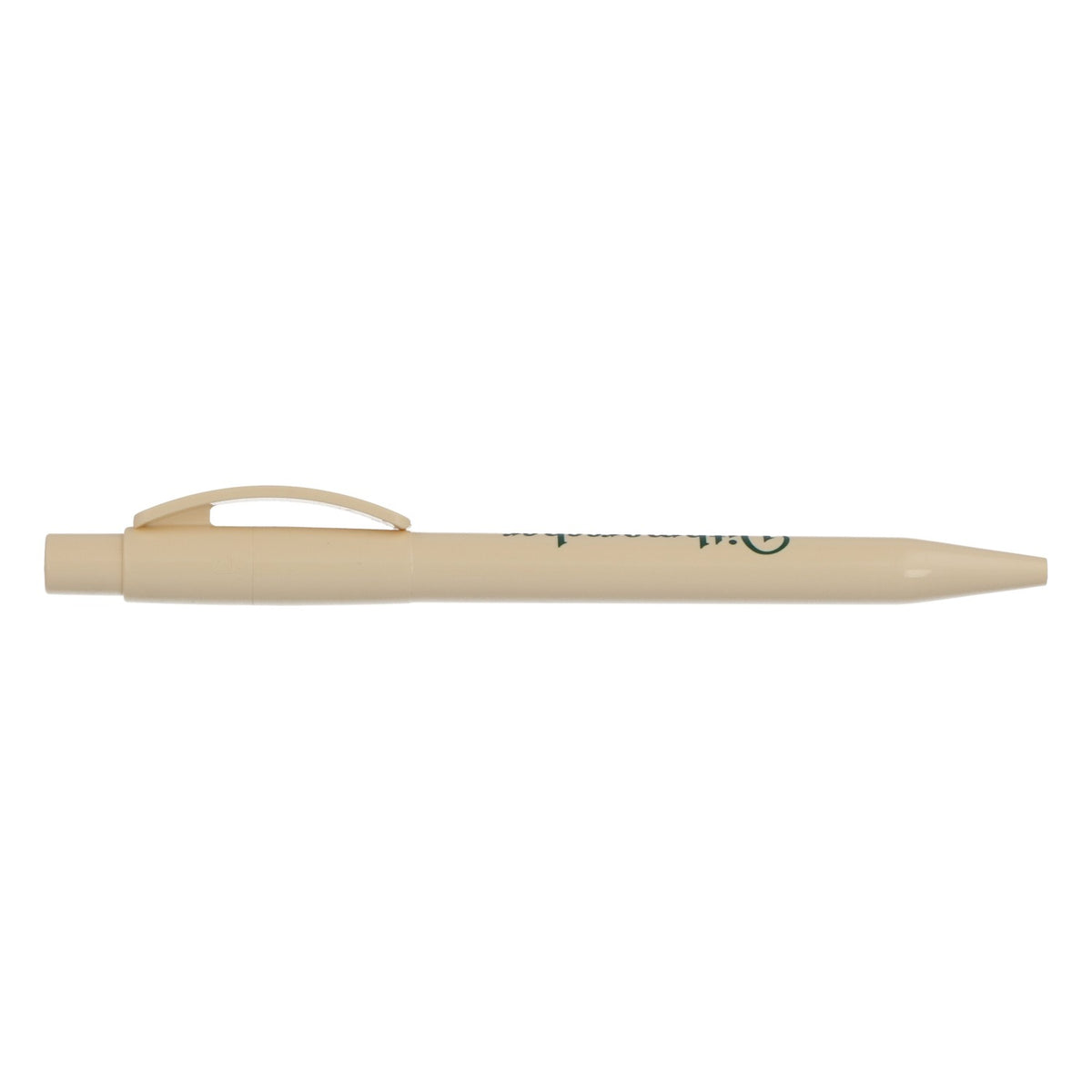 Penna a sfera Dithmarscher Pilsener Penna promozionale beige – Vista 3