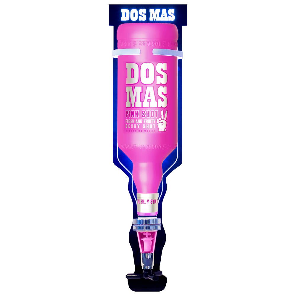Dos Mas Supporto da parete LED 3L Dispenser per bottiglie Portinier Versatore Bar Party