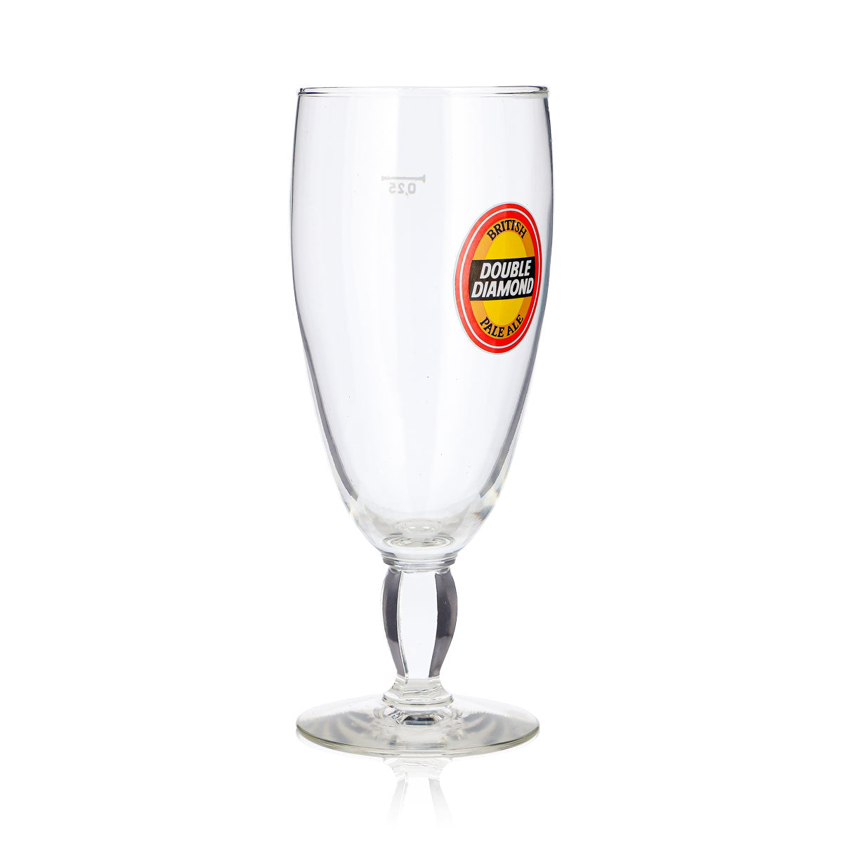 Bicchiere da birra Double Diamond da 0,25 l, modello a coppa, British Pale Ale – Vista 3