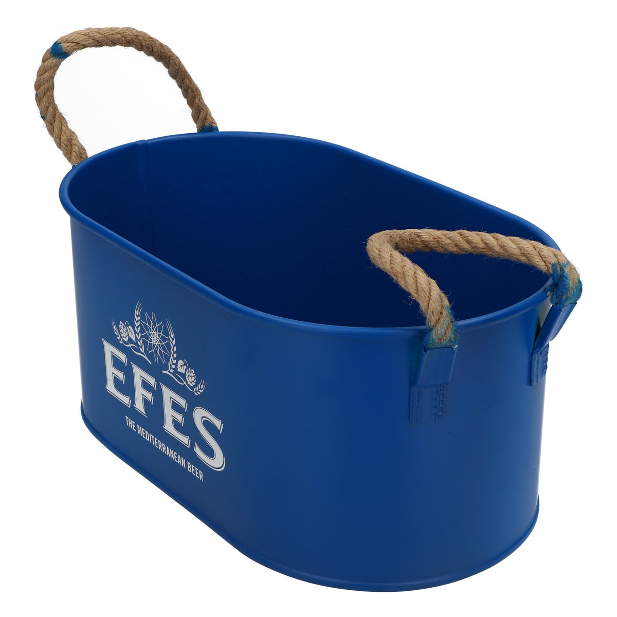 Efes Birra Raffredda bottiglie Raffredda bottiglie Contenitore per cubetti di ghiaccio Icebuket Blu Metallo con manico – Vista 3