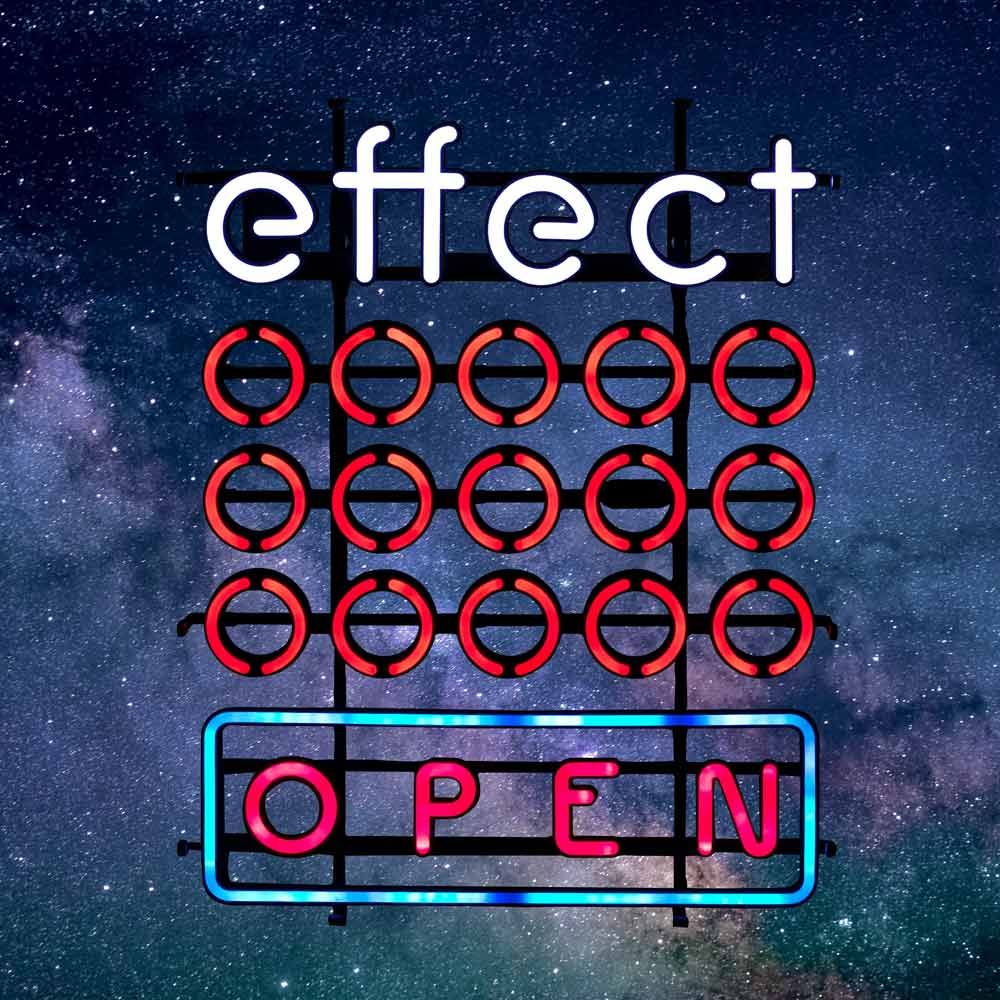 Effetto insegna luminosa LED Neon Sign Schild Open Indoor Dimmerabile Display Decorativo Bar