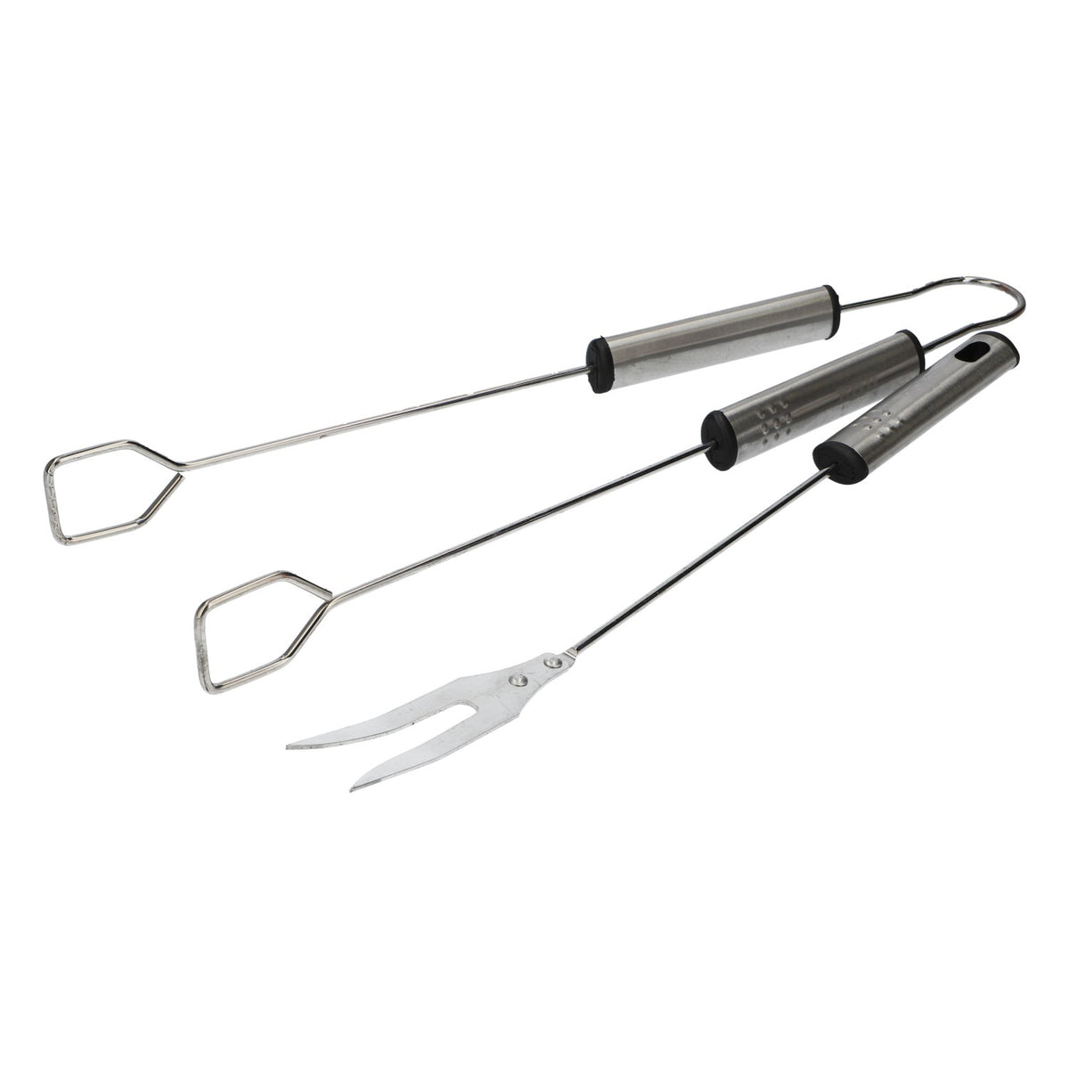 Set di posate da barbecue Eku Bier: pinze e forchetta in acciaio inossidabile da 39 cm, utensili per feste