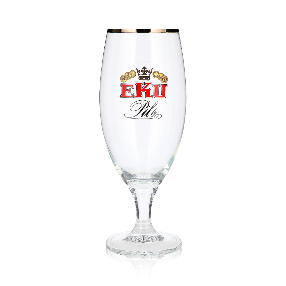 Bicchiere da birra Eku da 0,5 l, a forma di coppa, per Pils, con bordo platinato, Ritzenhoff – Vista 2