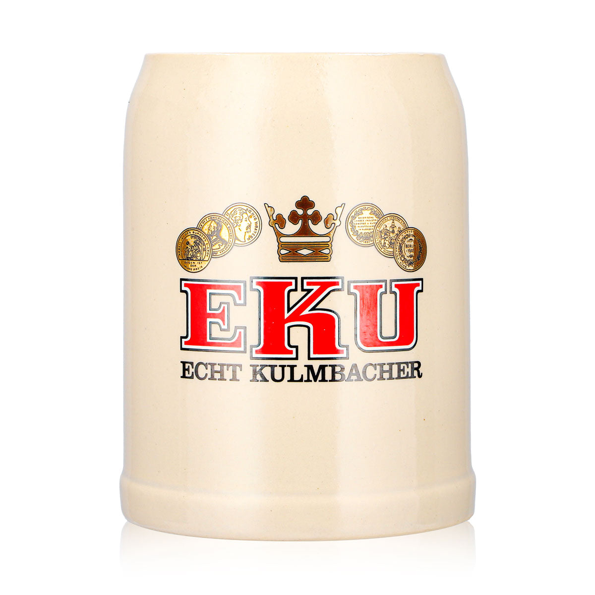 Bicchiere da birra Eku da 0,5 l, boccale in terracotta, vera terracotta di Kulmbach – Vista 2