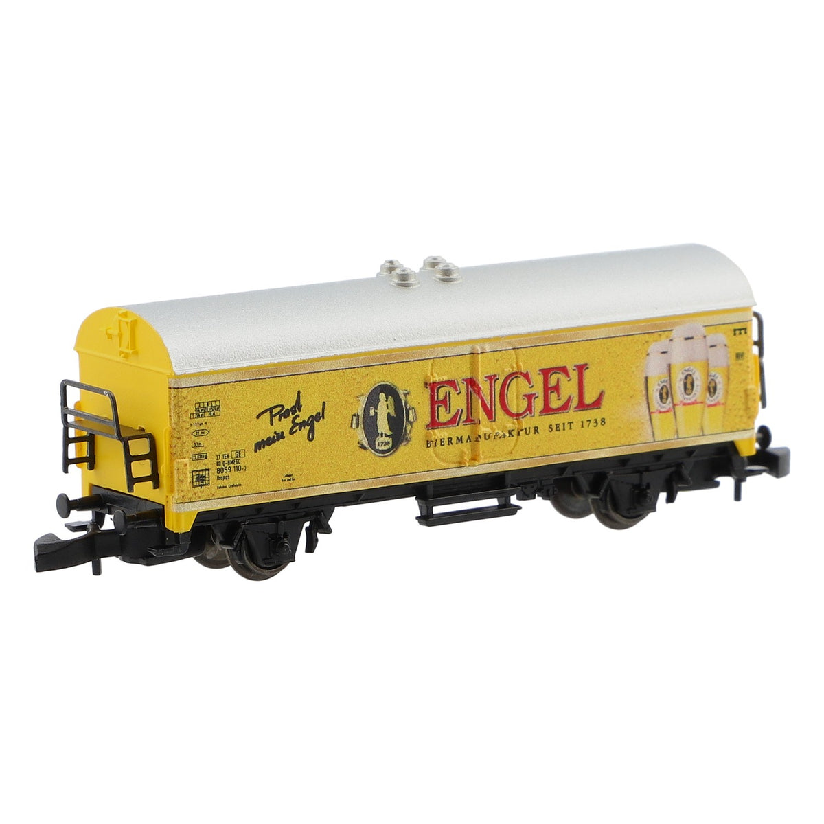 Birra Engel Märklin Carro refrigerato Mini Scala Z con motivo pubblicitario "Prost mein Engel" (Salute, mio angelo)