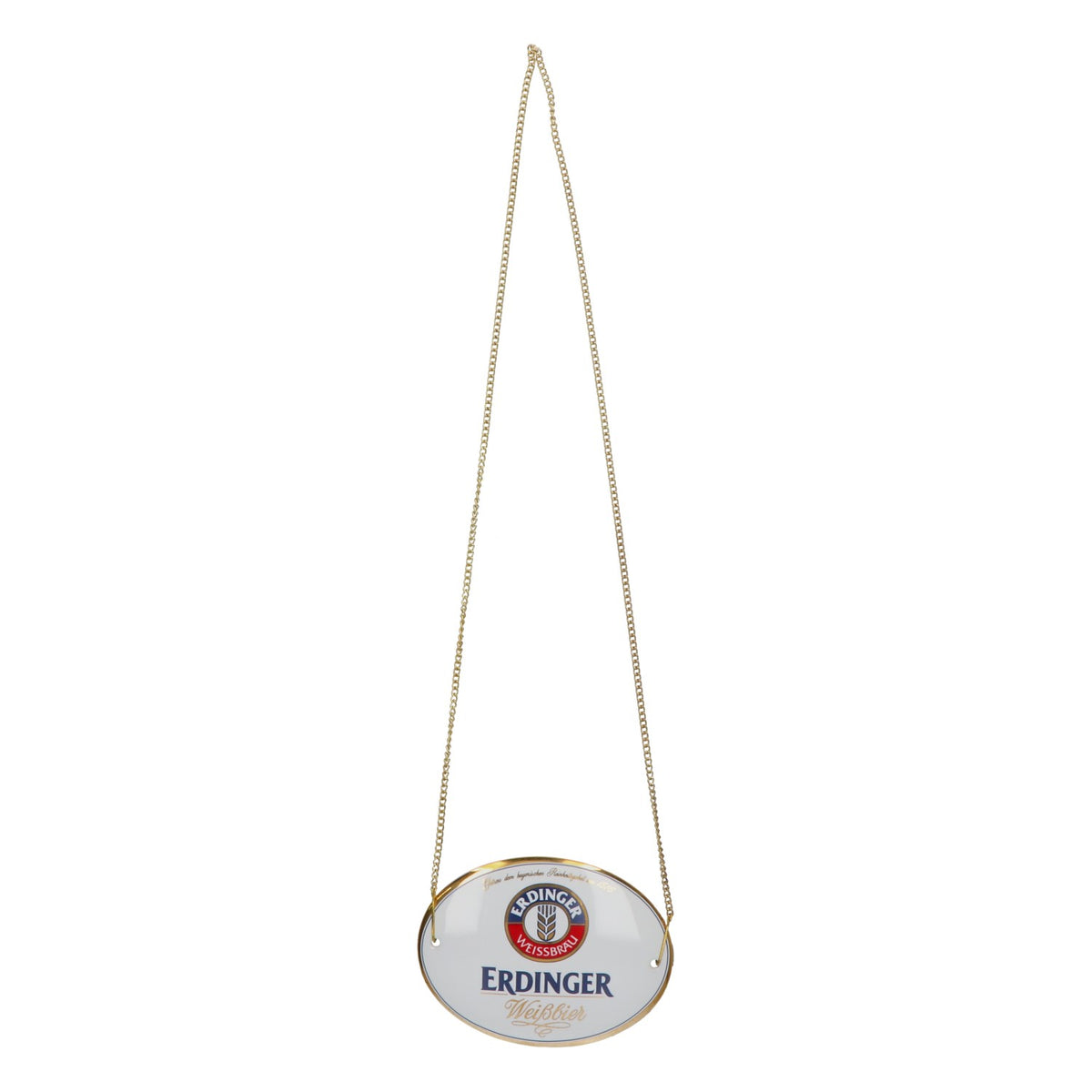 Insegna in ceramica bianca per rubinetto da birra Erdinger, 12x9 cm, nuova – Vista 2