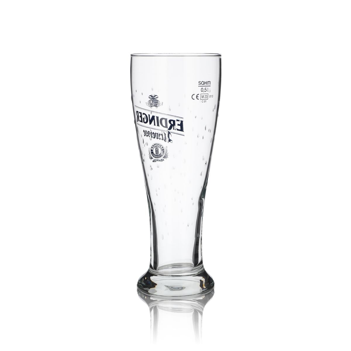6 bicchieri Erdinger Urweisse da 0,5 l Bicchieri da birra bianca Bicchieri da birra Hefeweizen Design a goccia – Vista 4