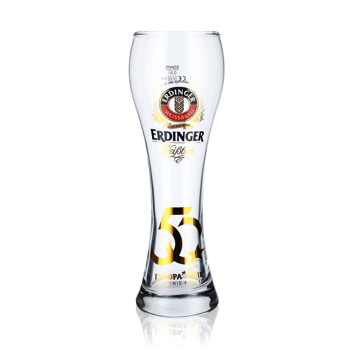 Bicchiere da birra Erdinger Weissbier Bicchiere da collezione 0,5 l Bicchiere da birra bianca 50 J. E.P.