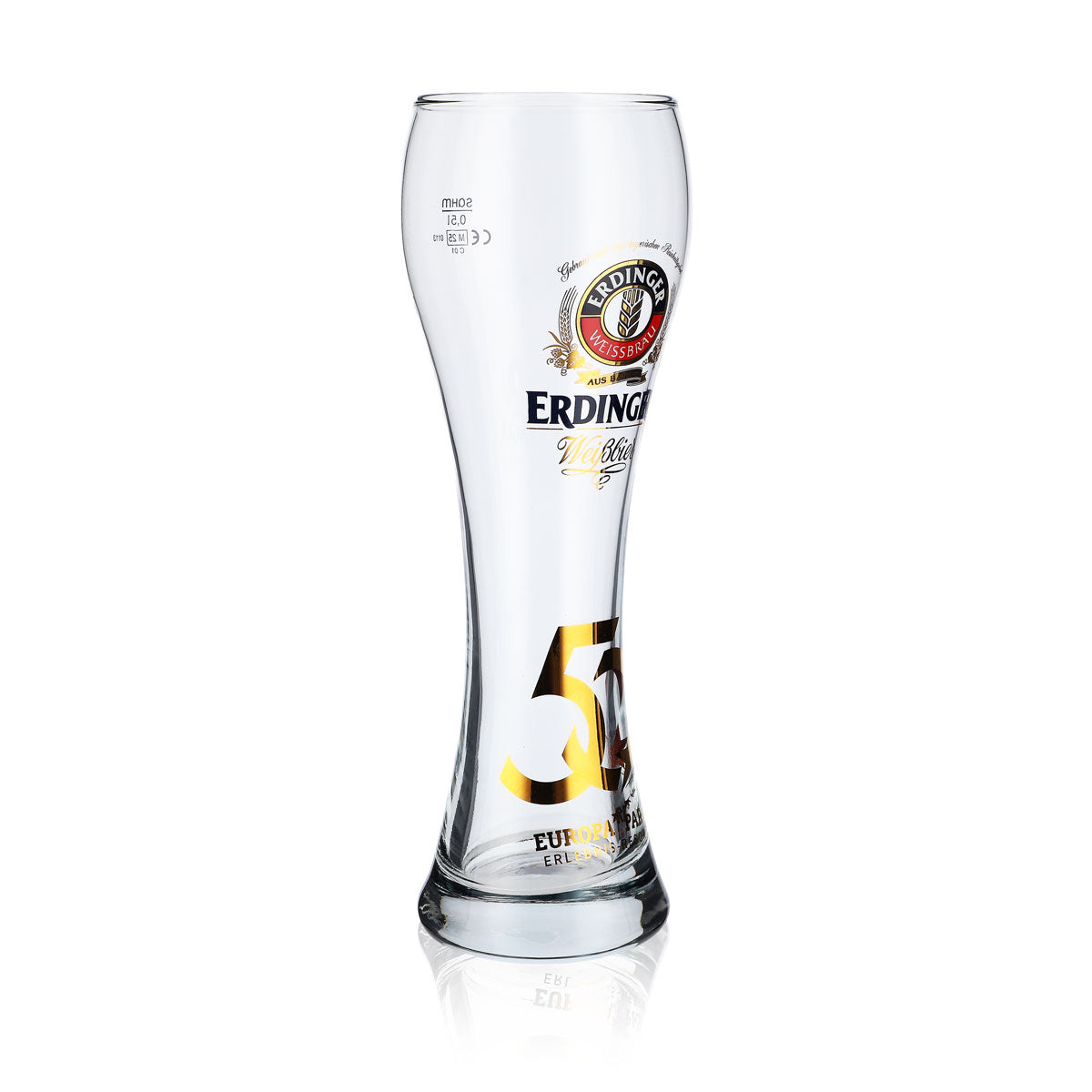 Bicchiere da birra Erdinger Weissbier Bicchiere da collezione 0,5 l Bicchiere da birra bianca 50 J. E.P. – Vista 2