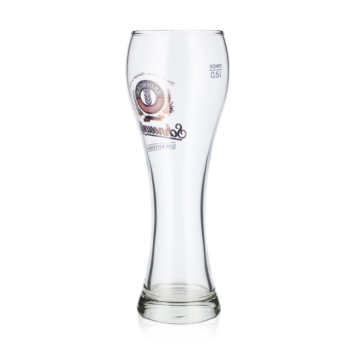 Bicchiere da birra Erdinger Weissbräu da 0,5 l, bicchiere da birra bianca "Schneeweiße", la birra invernale "Sahm" – Vista 3