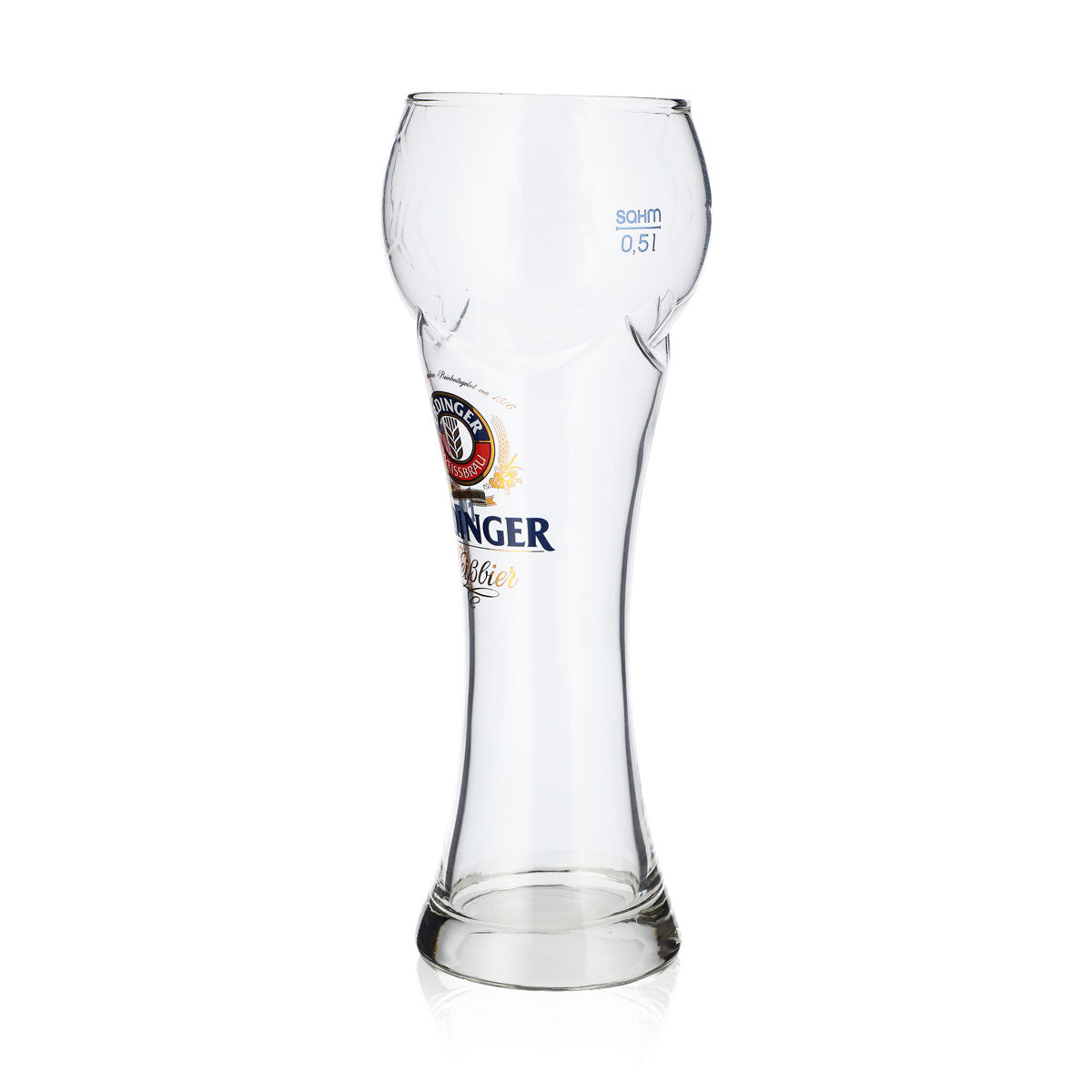 Bicchieri da birra Erdinger Weissbräu Bicchieri da birra 0,5 l Bicchiere da birra bianca Contorno calcio – Vista 5