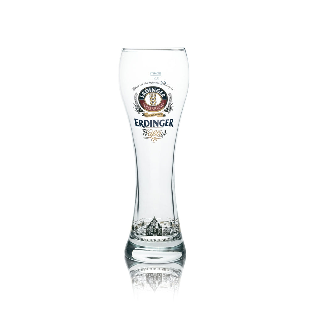 Bicchiere Erdinger Weissbräu 0,5 l birra bianca lievito di frumento bicchieri 130° anniversario