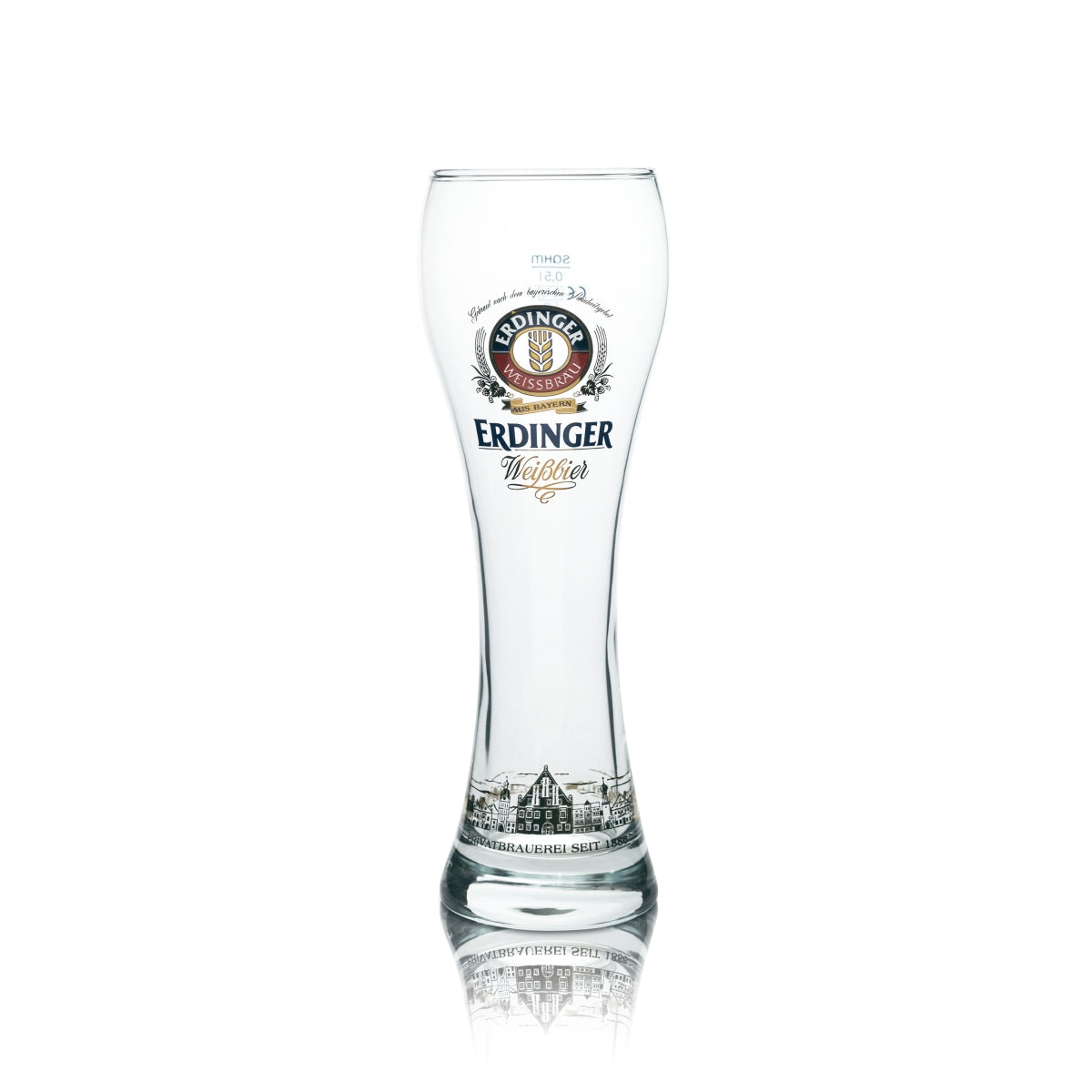 Bicchiere Erdinger Weissbräu 0,5 l birra bianca lievito di frumento bicchieri 130° anniversario