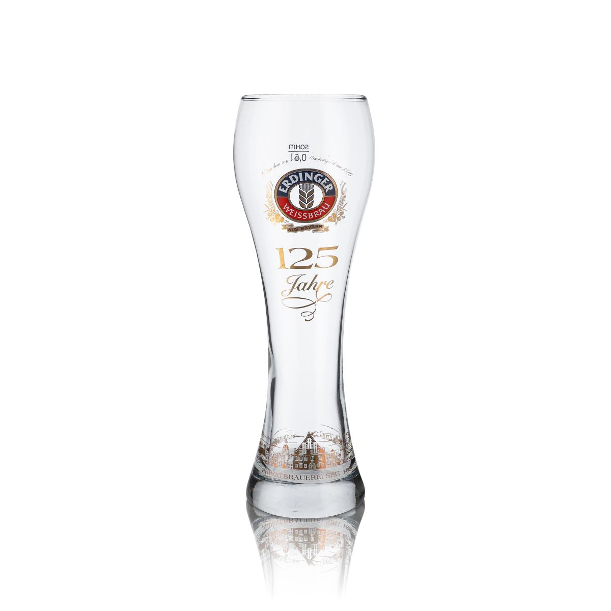 Bicchiere Erdinger Weissbräu 0,5 l Bicchieri da birra di frumento Edizione speciale 125 anni Collezionisti