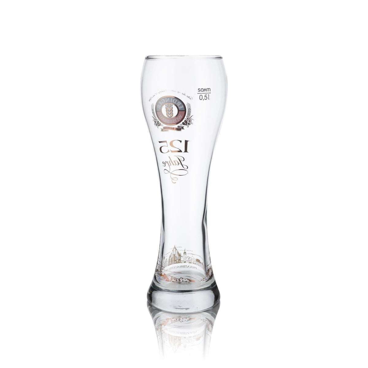 Bicchiere Erdinger Weissbräu 0,5 l Bicchieri da birra di frumento Edizione speciale 125 anni Collezionisti – Vista 2
