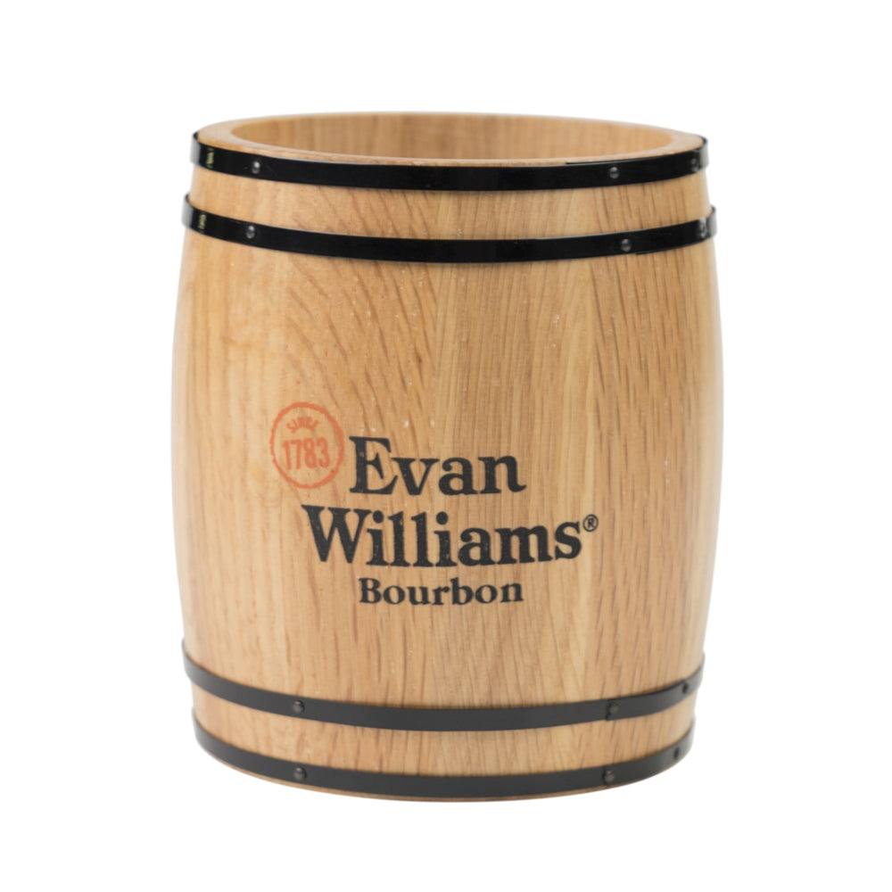 Evan Williams Whiskey Set di posate Barile Marrone Legno Gastronomico Supporto Tavolo Butler