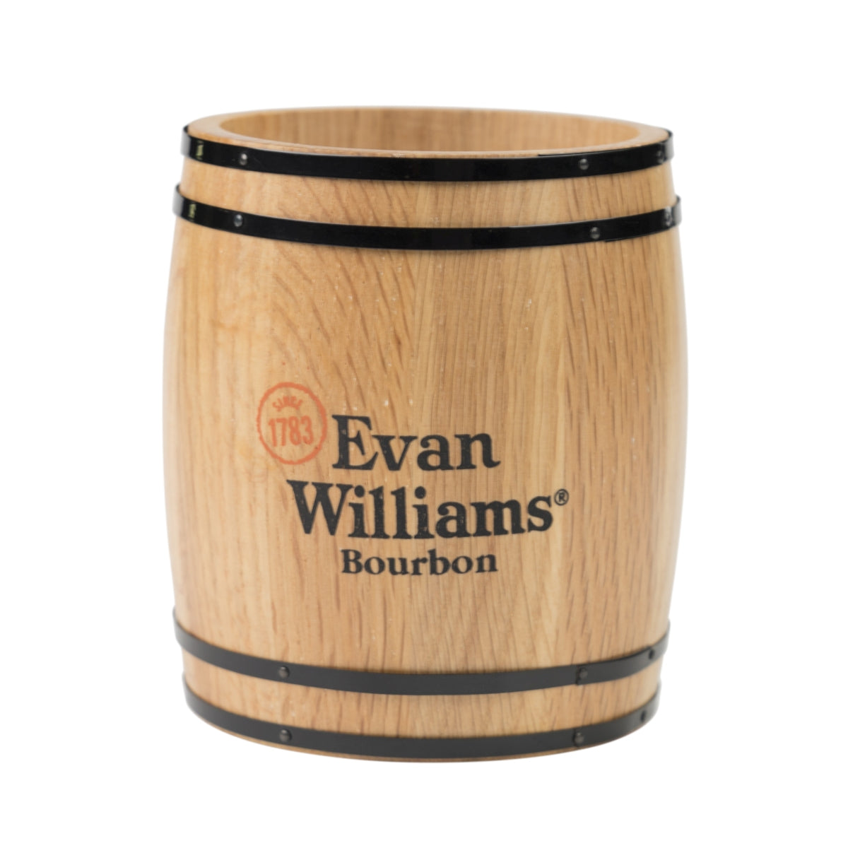 Evan Williams Whiskey Set di posate Barile Marrone Legno Gastronomico Supporto Tavolo Butler