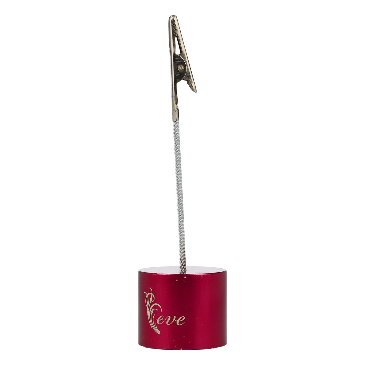 Portacarte da tavolo Eve Prosecco, rosa, in metallo, nuovo