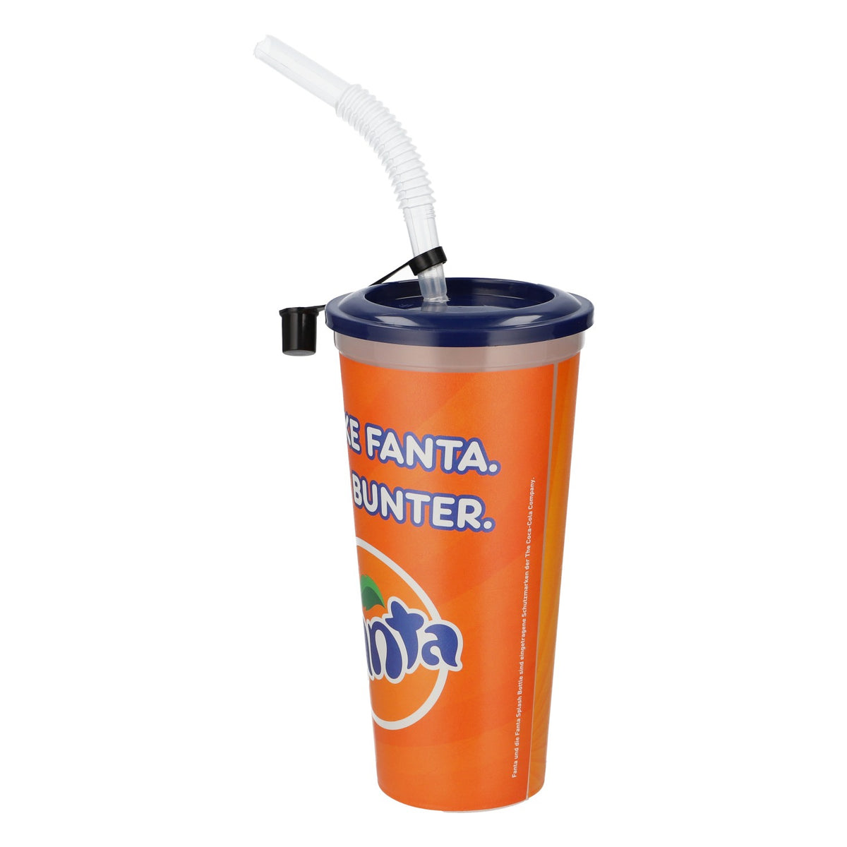 Bicchiere riutilizzabile Fanta da 0,6 l con motivo della cantante, cannuccia Coca-Cola, plastica – Vista 3