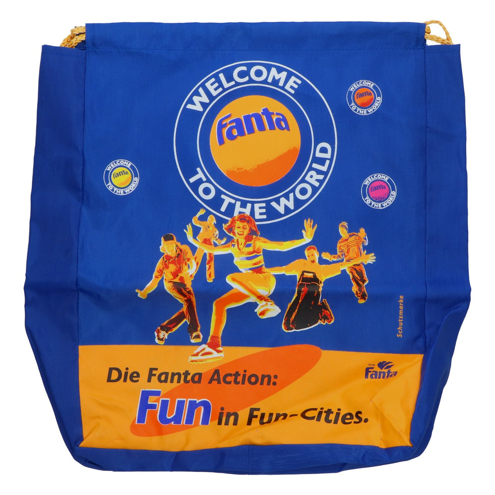 Borsa Fanta blu Coca-Cola, borsa da palestra, borsa da ginnastica, stile retrò, divertente, da collezione