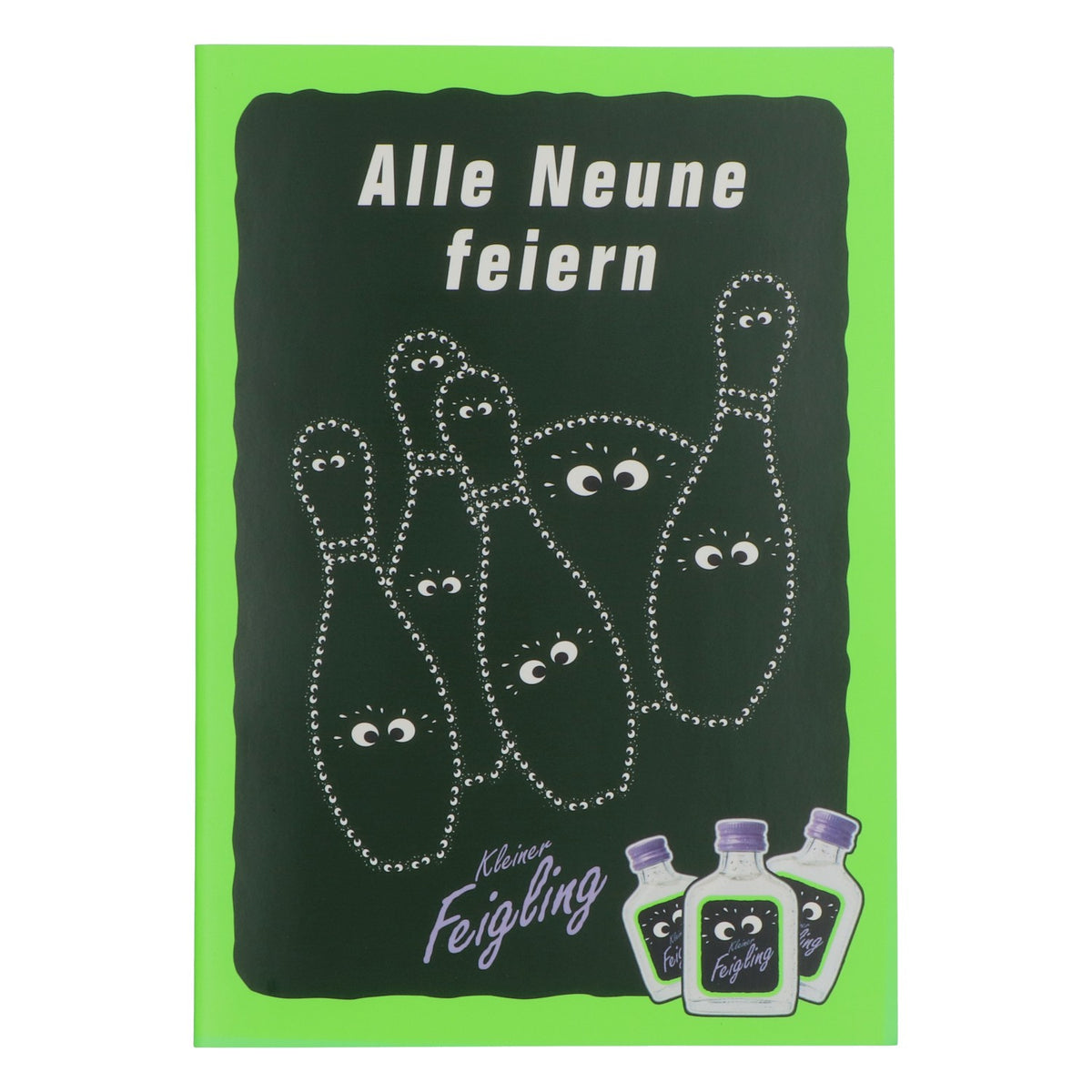 Liquore Feigling Libro dei birilli Libro dei giochi "Alle Neune feiern"