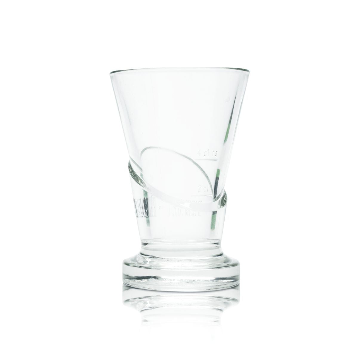 Fernet Branca Bicchiere 0,14 l Bicchiere di design Bicchiere sagomato Logo in rilievo Bicchiere tumbler Bicchiere da liquore – Vista 3