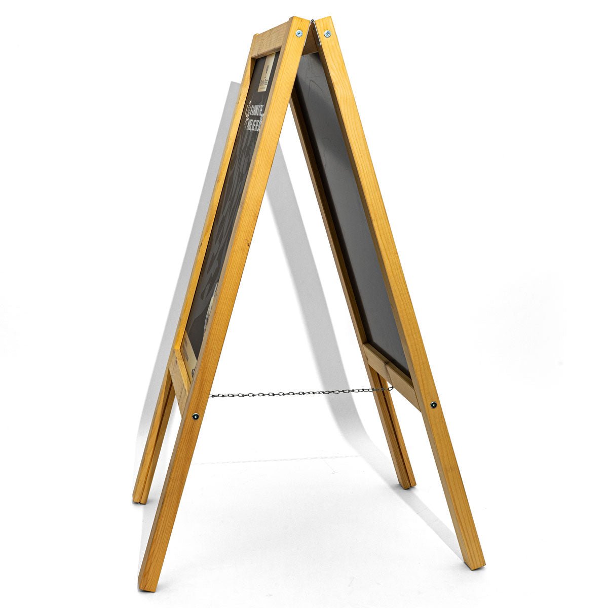 Fever Tree Espositore pubblicitario A Frame con cornice in legno e lavagna in gesso per ristorazione – Vista 5