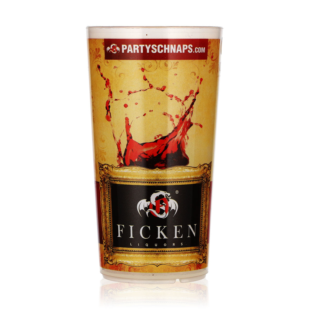 Bicchiere da liquore "Ficken" König da 0,2 l, bicchiere riutilizzabile in plastica