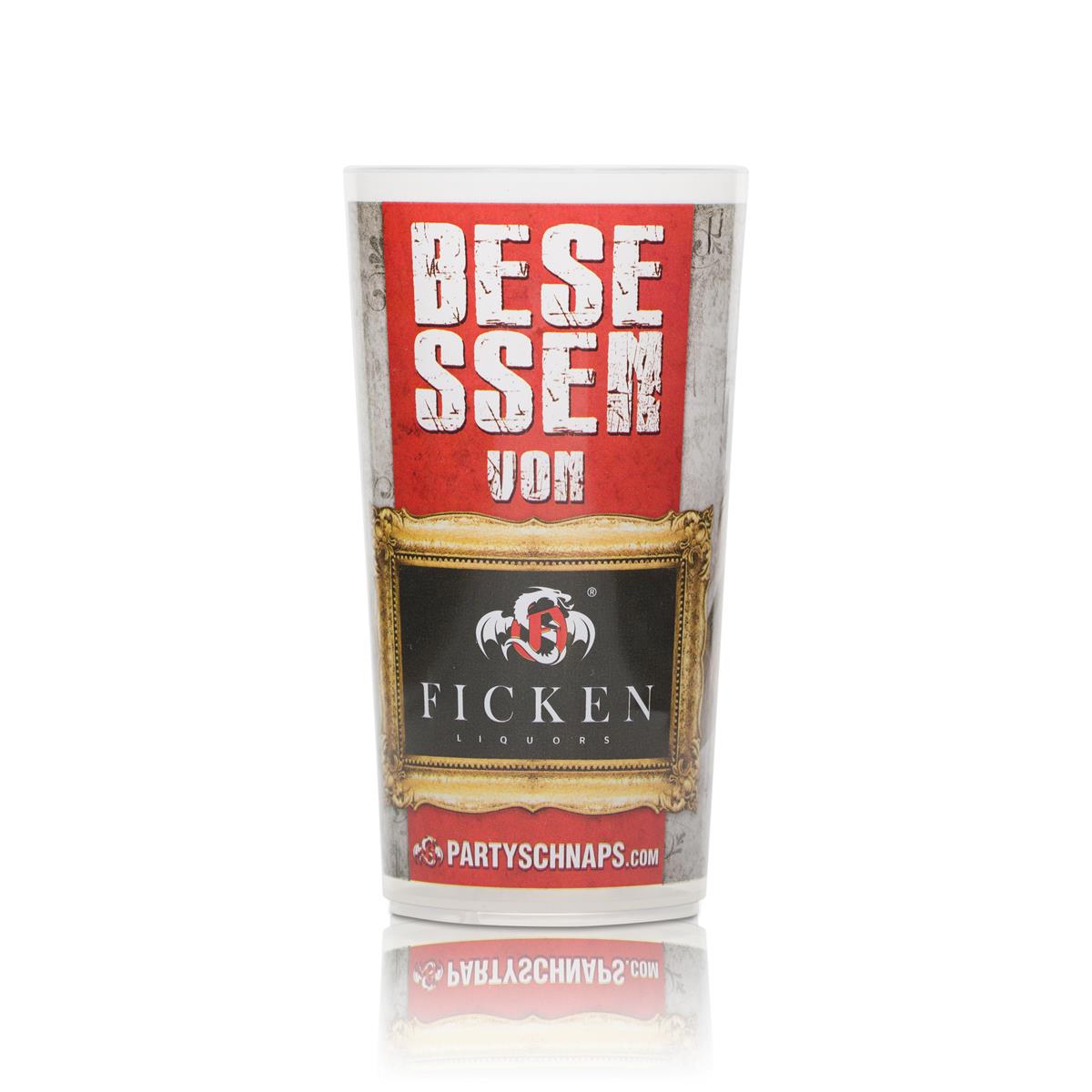 Liquore Ficken Bicchiere di plastica 0,2 l riutilizzabile per feste Longdrink Festival Grappa – Vista 2