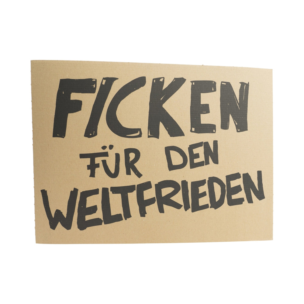 Fucking Liquor Papp Schild Fucking for World Peace Festival Party Table Sign