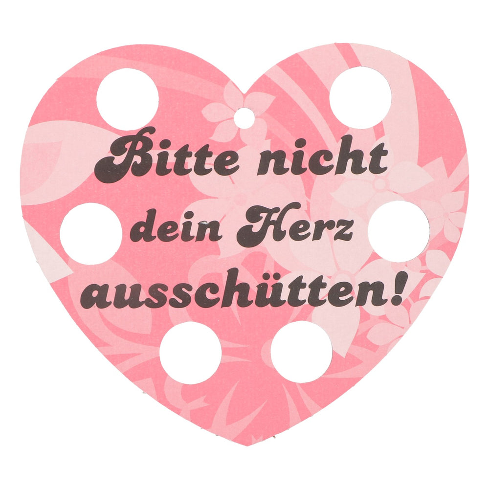 Fuck Shothalter a forma di cuore rosa Per favore, non spezzare il tuo cuore! Vassoio
