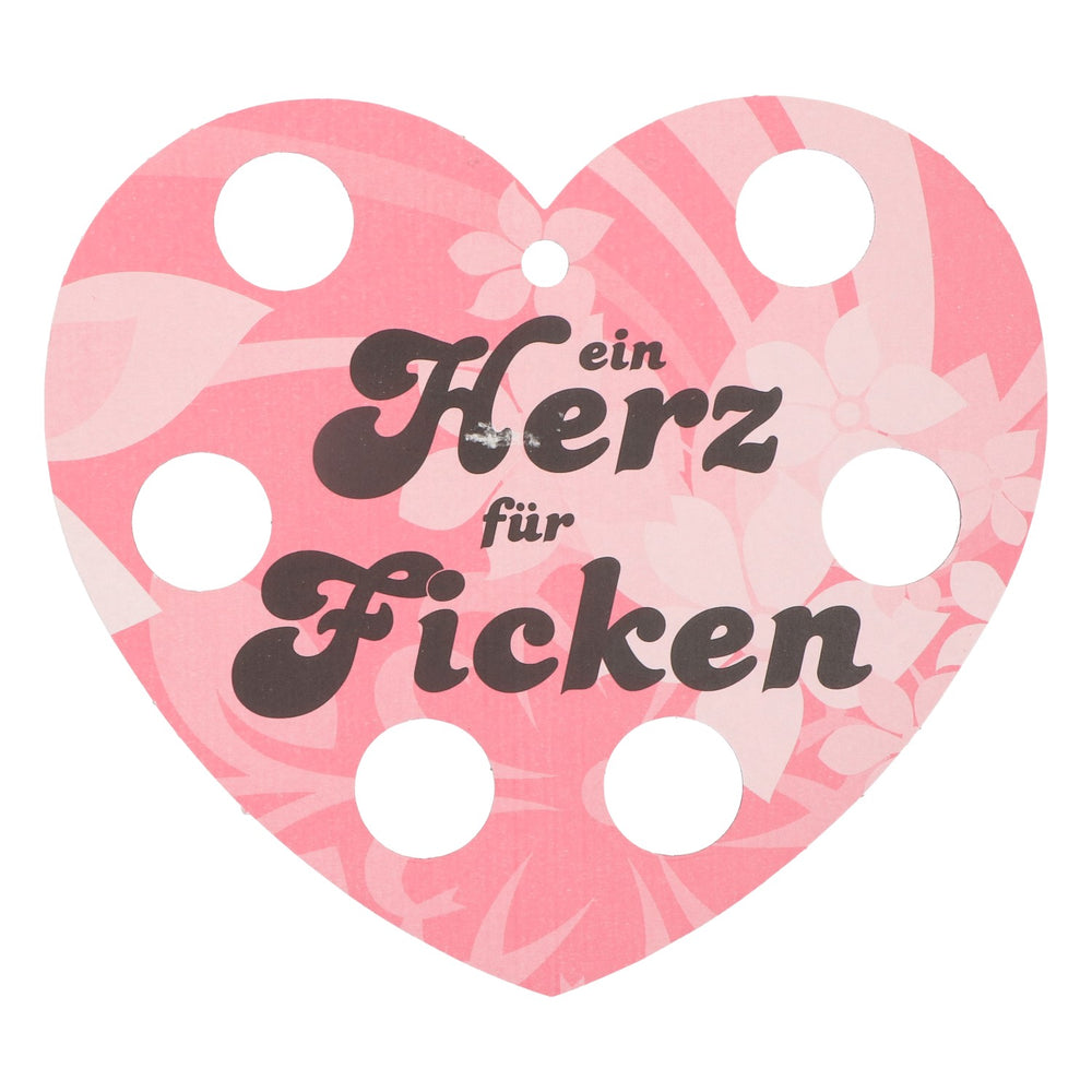 Fuck Shothalter a forma di cuore rosa un cuore per il vassoio del sesso cartone cartoncino