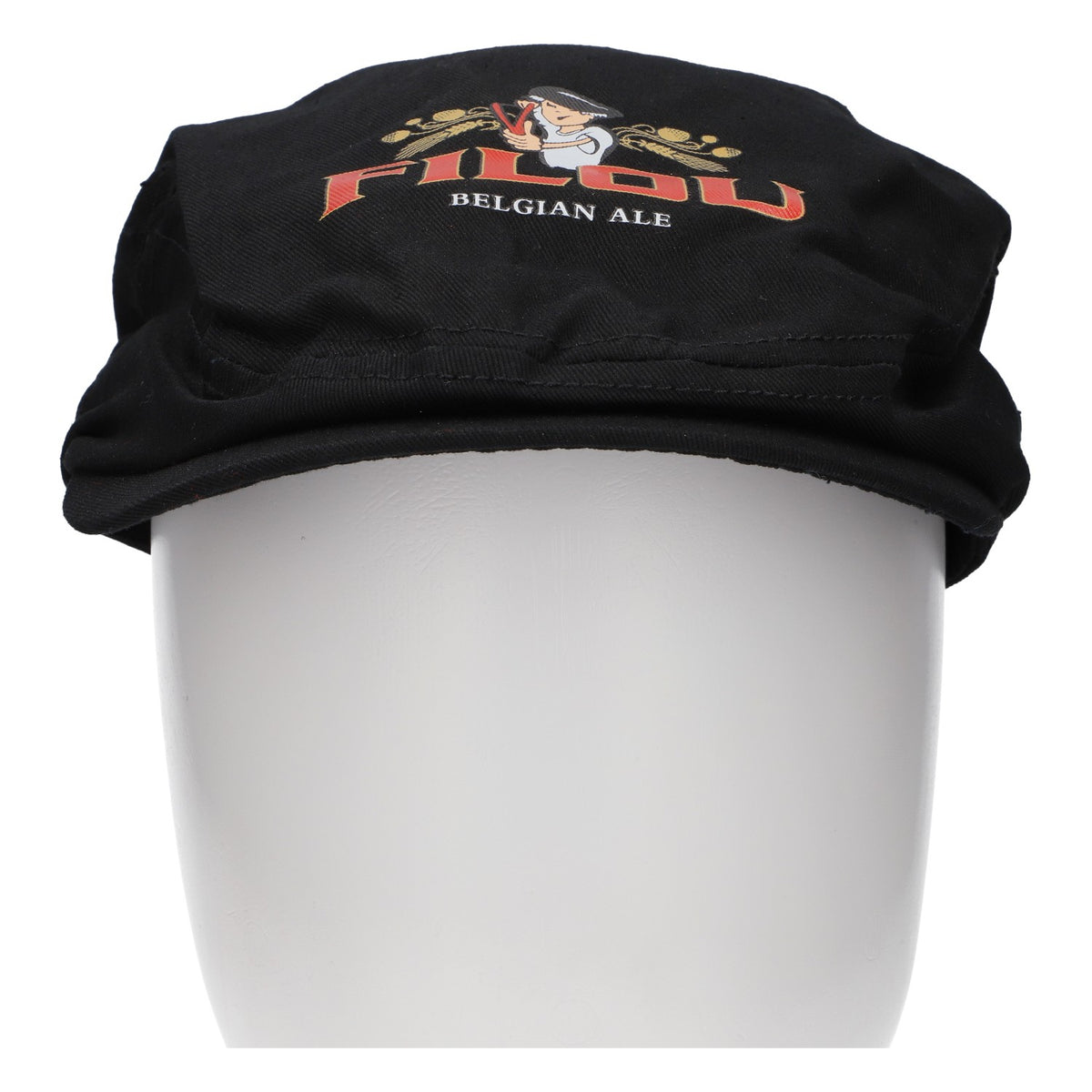 Cappellino da giornale Filou Bier, nero – Vista 2