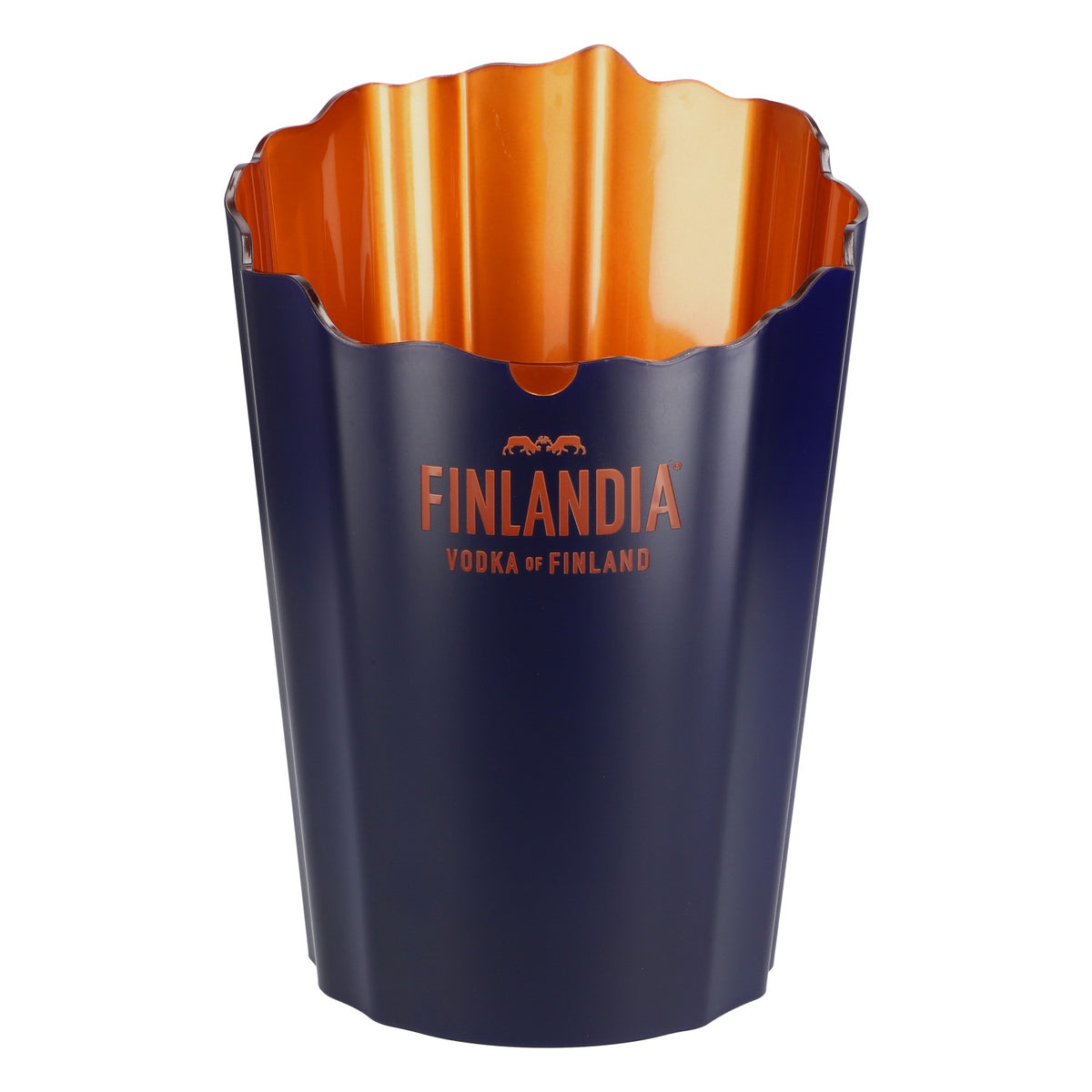 Finlandia Vodka Raffredda bottiglie Raffredda bottiglie Contenitore per cubetti di ghiaccio LED Singolo Blu interno rame