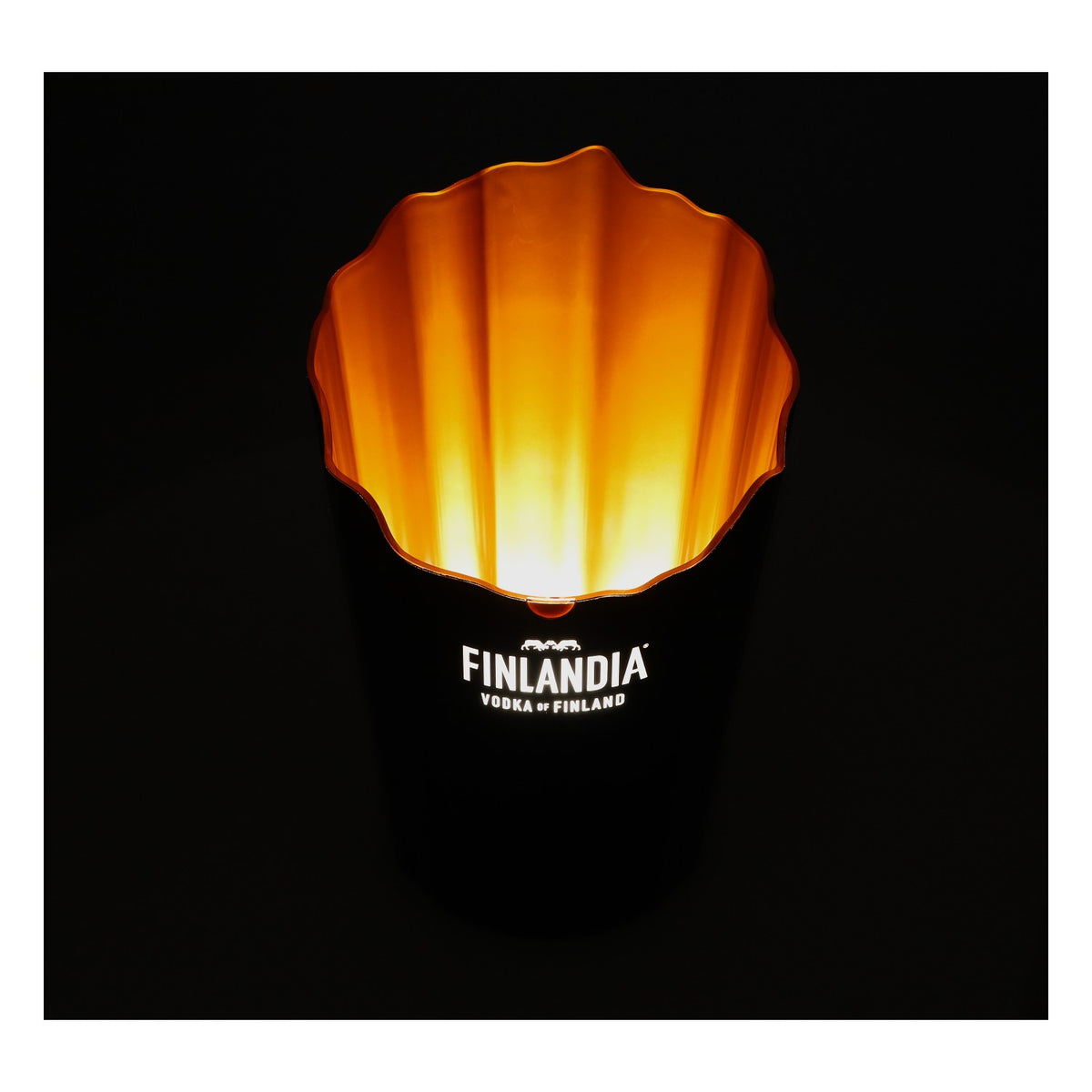 Finlandia Vodka Raffredda bottiglie Raffredda bottiglie Contenitore per cubetti di ghiaccio LED Singolo Blu interno rame – Vista 7