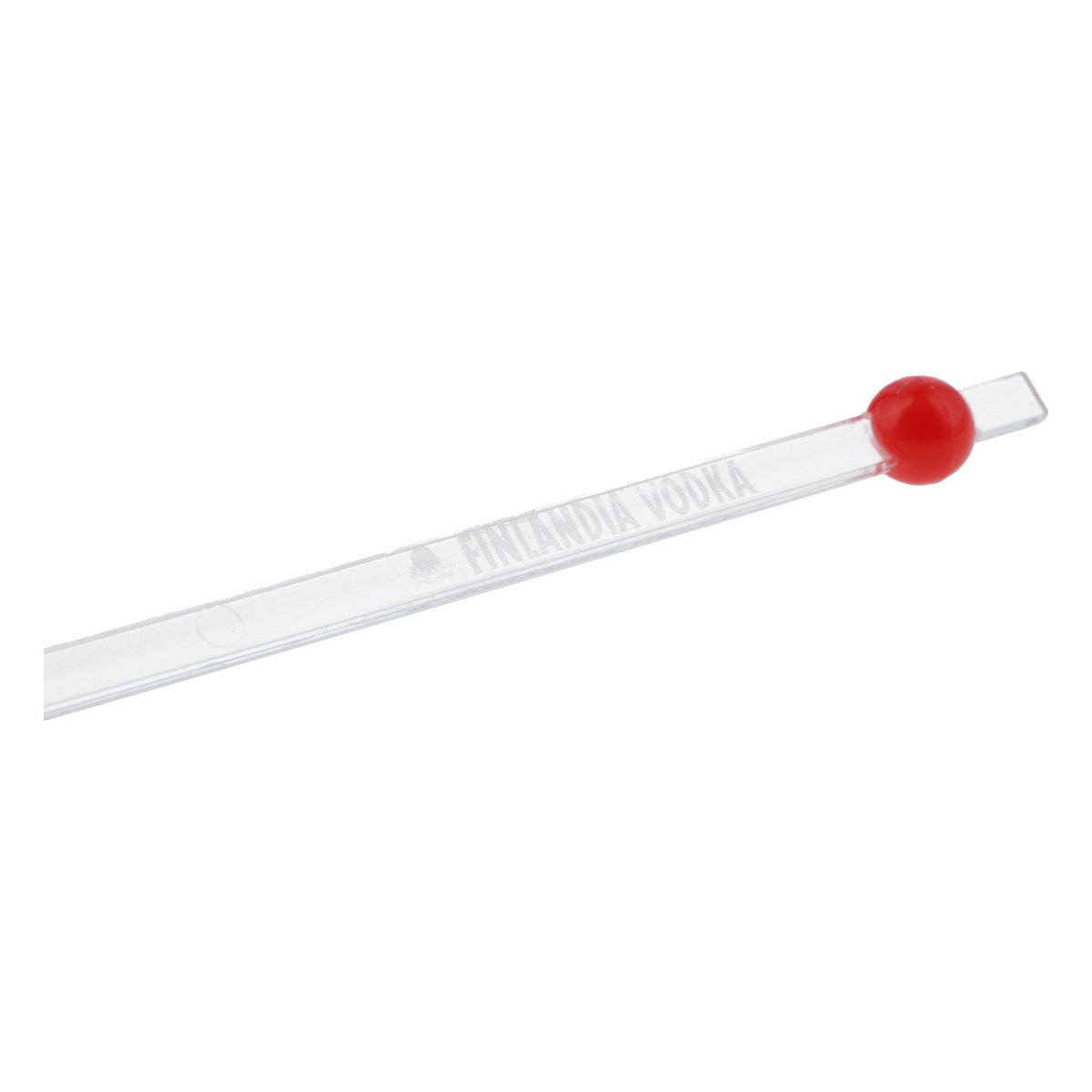 Finlandia Vodka Stirrer Mescolatore trasparente Testa rossa Accessori da bar – Vista 3