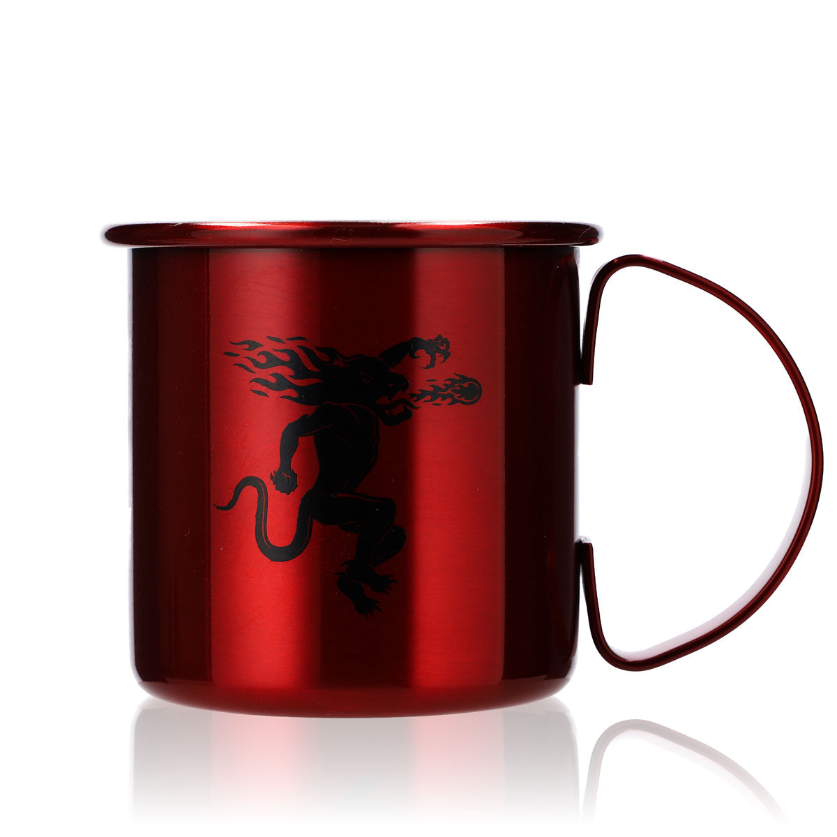 Bicchiere da whisky Fireball Tazza in acciaio inossidabile 0,46 l Tazza Moskow Mule Rosso