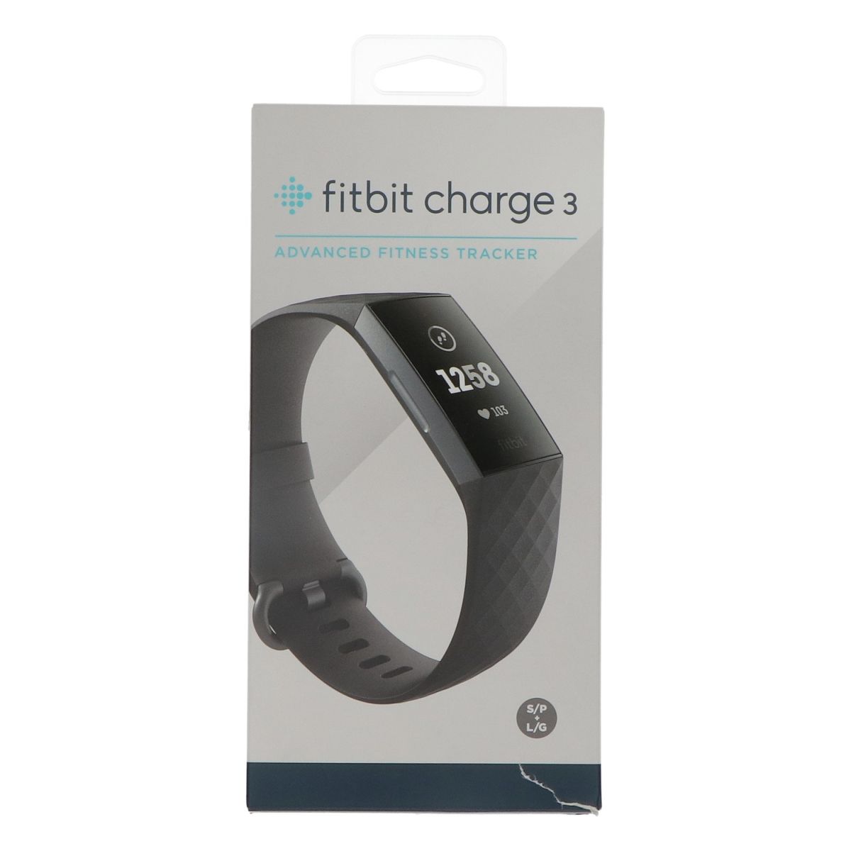 FITBIT Charge 3 Activity Tracker Tg. L/G Smartwatch Monitoraggio Sonno FC Nero